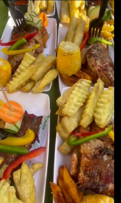 Perfect Chau grilled and plated food